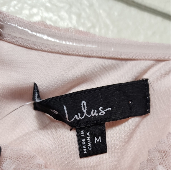 Lulus Sweetness Light Pink Mesh Swiss Dot Tiered Maxi Dress M Wedding Party - Picture 9 of 9